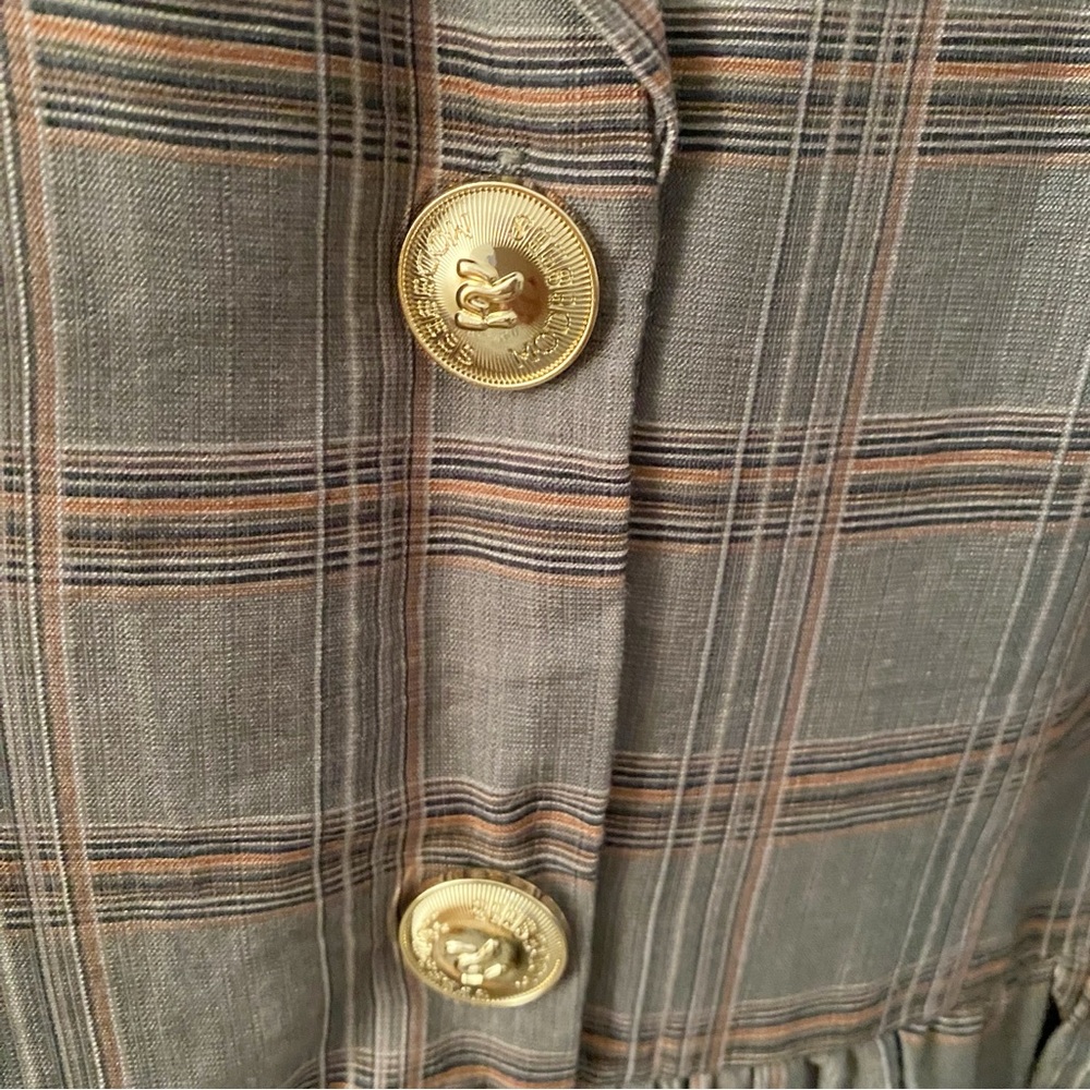 Plaid Long Sleeve Maxi Dress - Picture 3 of 6